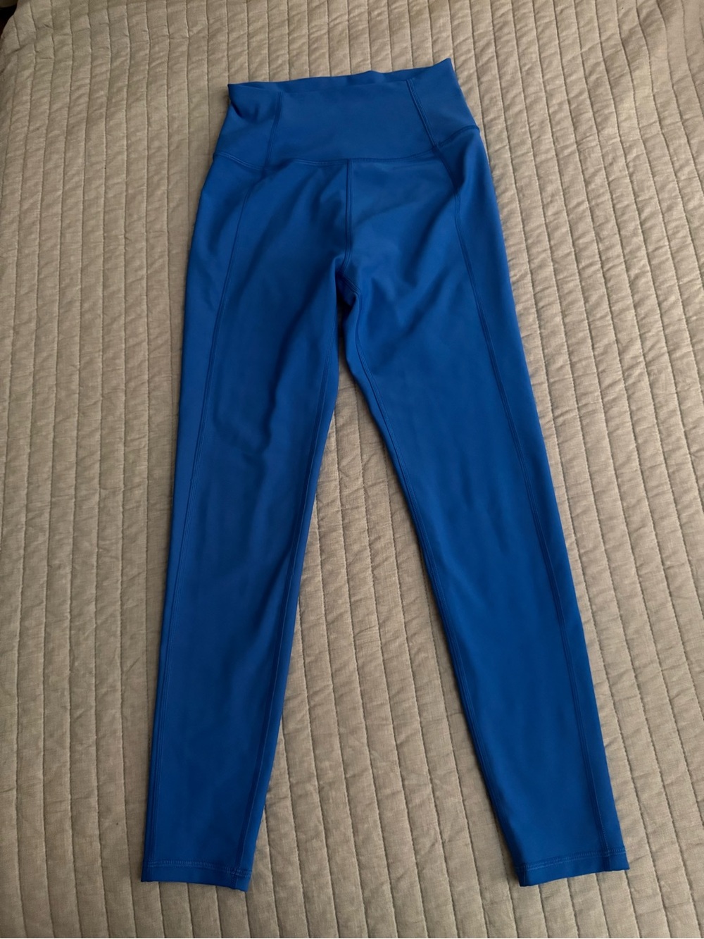 High-Waist Women’s Vibrant Blue Athletic Leggings
